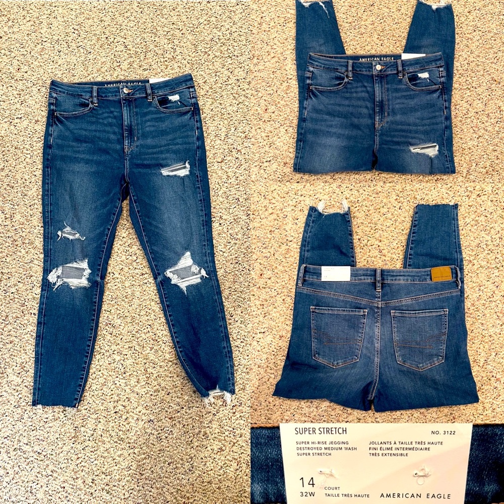 American eagle highest rise  jeggings